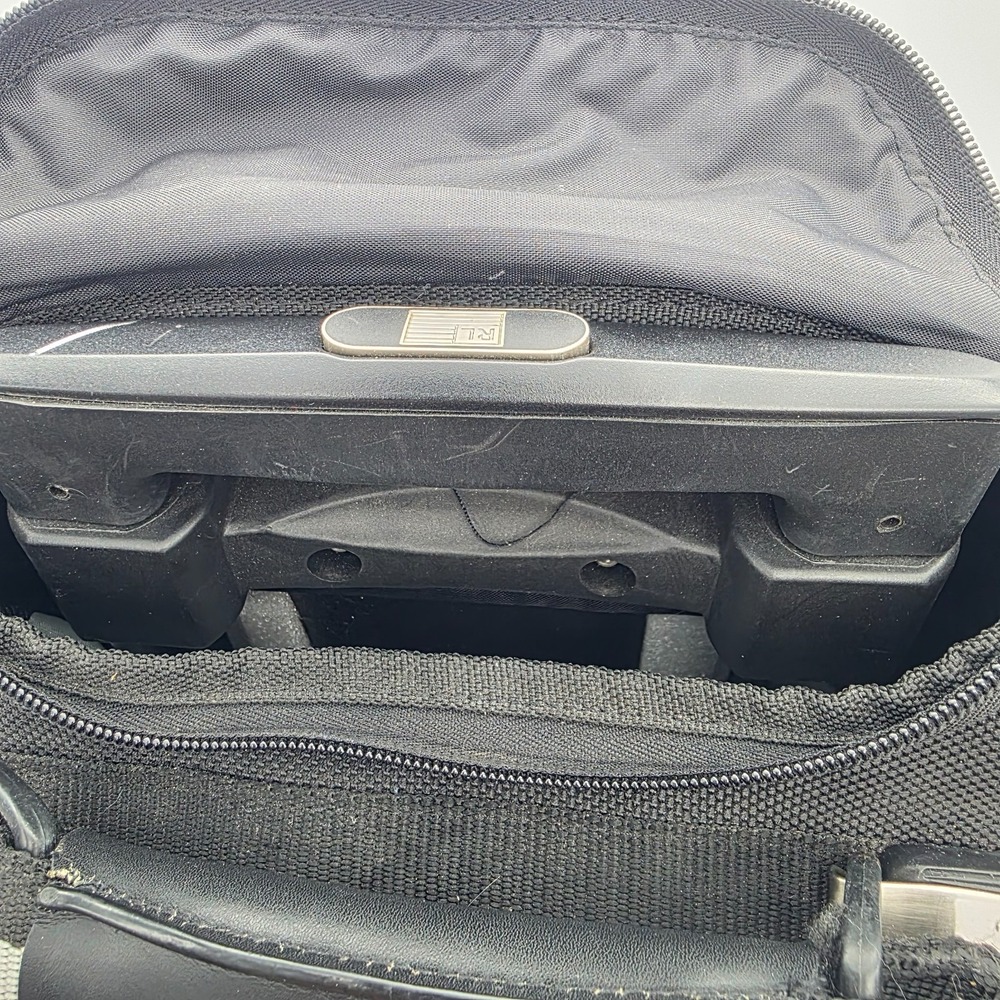 Ralph Lauren Polo Sport Roller Duffle Luggage‎ Bag Black Silver - Picture 9 of 16